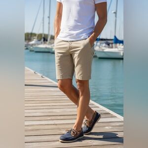 Sperry Gold Cup Authentic/Original Two Eye Nubuck - Navy/Tan Size 7.5 NWOT